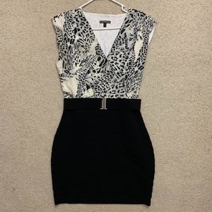 Express Animal Print Bodycon Dress